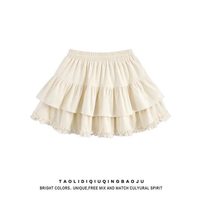 CHÂN VÁY NGẮN TẦNG BÉ GÁI 2711MK39 💯💯 Chân váy ngắn tầng bé gái có sz đại cho gái lớn luôn nha mẹ dáng ngắn xếp tầng xinh lắm luôn-duoc-ban-tai-Alice Quỳnh