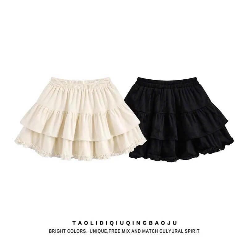 CHÂN VÁY NGẮN TẦNG BÉ GÁI 2711MK39 💯💯 Chân váy ngắn tầng bé gái có sz đại cho gái lớn luôn nha mẹ dáng ngắn xếp tầng xinh lắm luôn-duoc-ban-tai-Alice Quỳnh