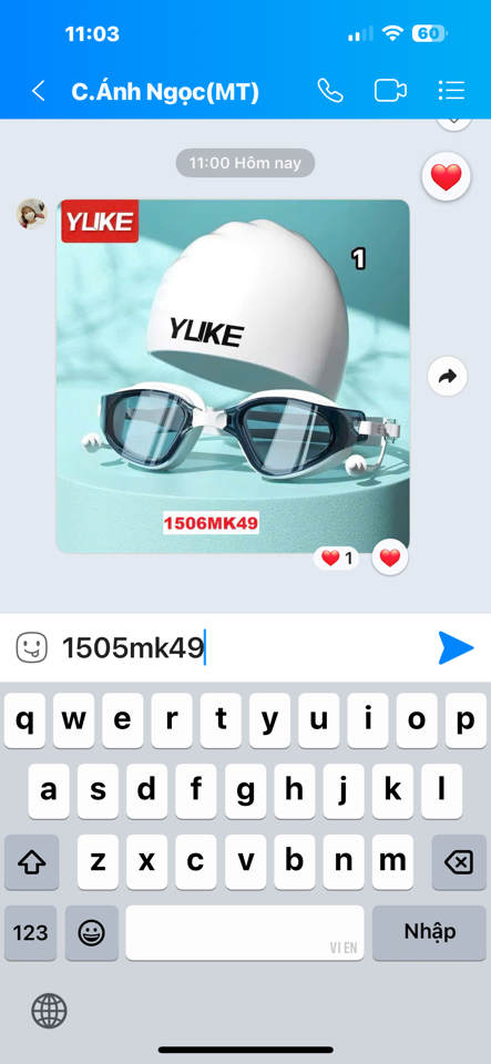 SET KÍNH MŨ BƠI HÃNG YUKE 1506MK49 🍓🍓 SET KÍNH MŨ BƠI HÃNG YUKE🍓🍓 Hè đến rồi sắm luôn set kính bơi kèm mũ này đi bơi thôi nào ce  Hàng hãng đẹp xịn nha  Kính loại này xuống nước ôm cực khít mặt vì có gioăng cao su), mắt kính chống sương mù nên rấ-duoc-ban-tai-Alice Quỳnh