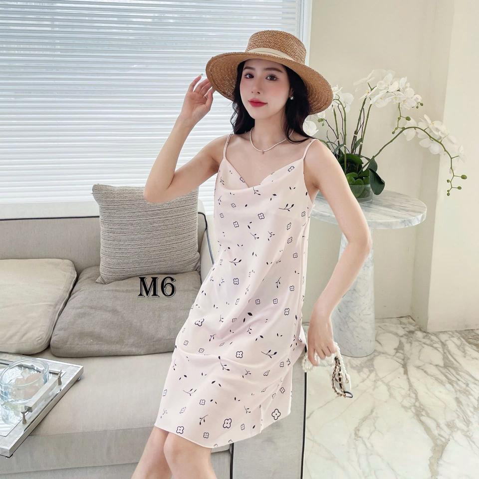 VÁY NGỦ LỤA 2 DÂY 2811MK08 ❌VÁY NGỦ LỤA 2 DÂY 💥#salee #giảmmm #xxxkkk/c thui ạ🤗🤗🤗 -duoc-ban-tai-Alice Quỳnh