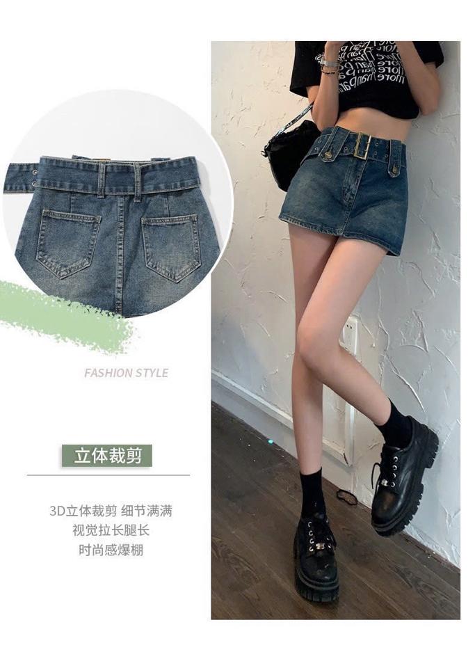 (2)CHÂN VÁY NGẮN JEAN NỮ 1204MK58 Hach dáng là đây. Cv hot hit tôn dáng ăn gian tuổi lắm nhé. -duoc-ban-tai-Alice Quỳnh