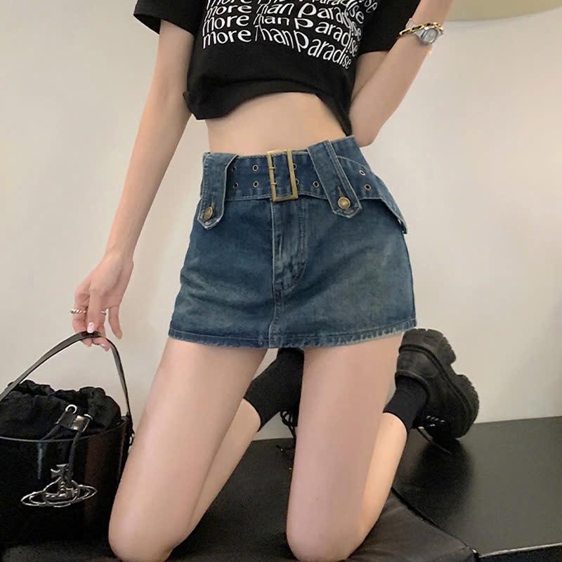 (2)CHÂN VÁY NGẮN JEAN NỮ 1204MK58 Hach dáng là đây. Cv hot hit tôn dáng ăn gian tuổi lắm nhé. -duoc-ban-tai-Alice Quỳnh