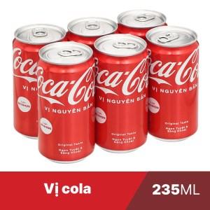 COCACOLA lon bé lốc 235ml-duoc-ban-tai-Nhà Phân Phối Khuyên Lộc