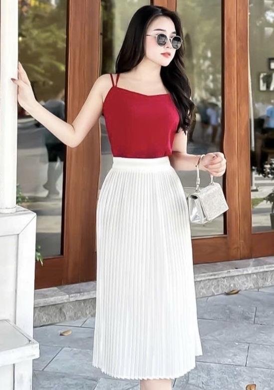 Chân váy dập ly - bản ly nhỏ-duoc-ban-tai-JESSICA - SHOP