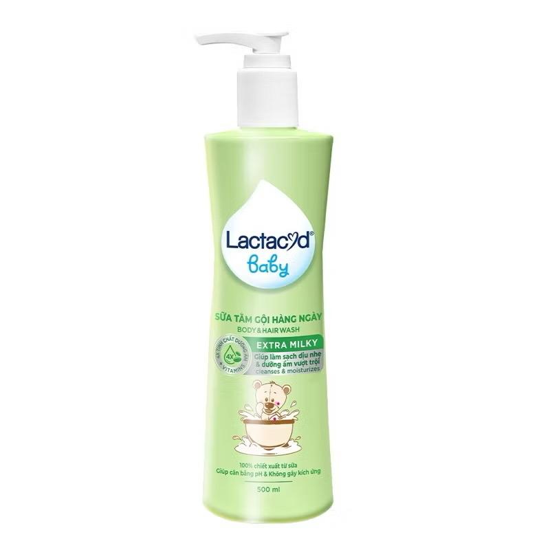 Sữa Tắm Gội Trẻ Em Lactacyd Milky Bảo Vệ, Nuôi Dưỡng Da và Tóc Bé Vượt Trội 500ml-duoc-ban-tai-VHMart