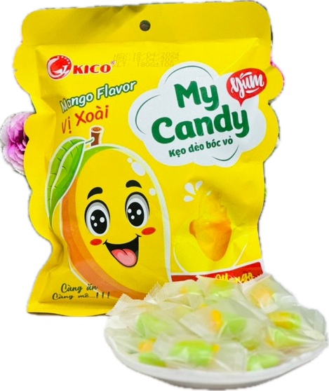 Kẹo Dẻo Bóc Vỏ Vị Xoài Kico Gói 160G-duoc-ban-tai-VHMart
