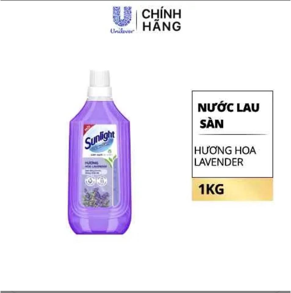 Nước Lau Sàn Sunlight Tinh Dâu Thảo Mộc Hương Hoa Lavender Chai 1 kg-duoc-ban-tai-VHMart