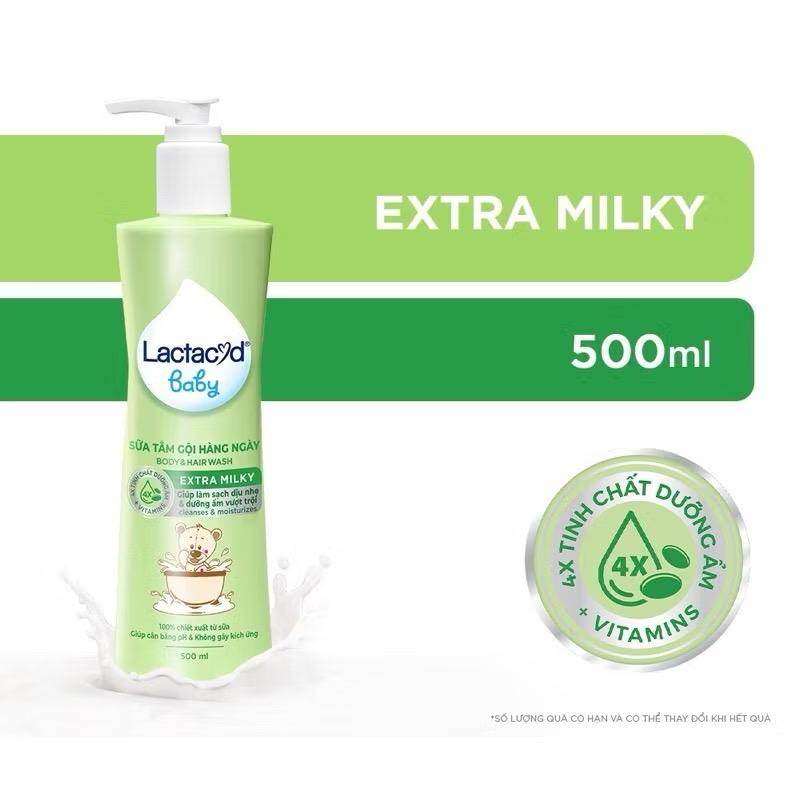 Sữa Tắm Gội Trẻ Em Lactacyd Milky Bảo Vệ, Nuôi Dưỡng Da và Tóc Bé Vượt Trội 500ml-duoc-ban-tai-VHMart