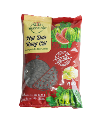 Hạt dưa Rang củi Vị Bơ Trường Đạt Túi đỏ loại 500g-duoc-ban-tai-VHMart