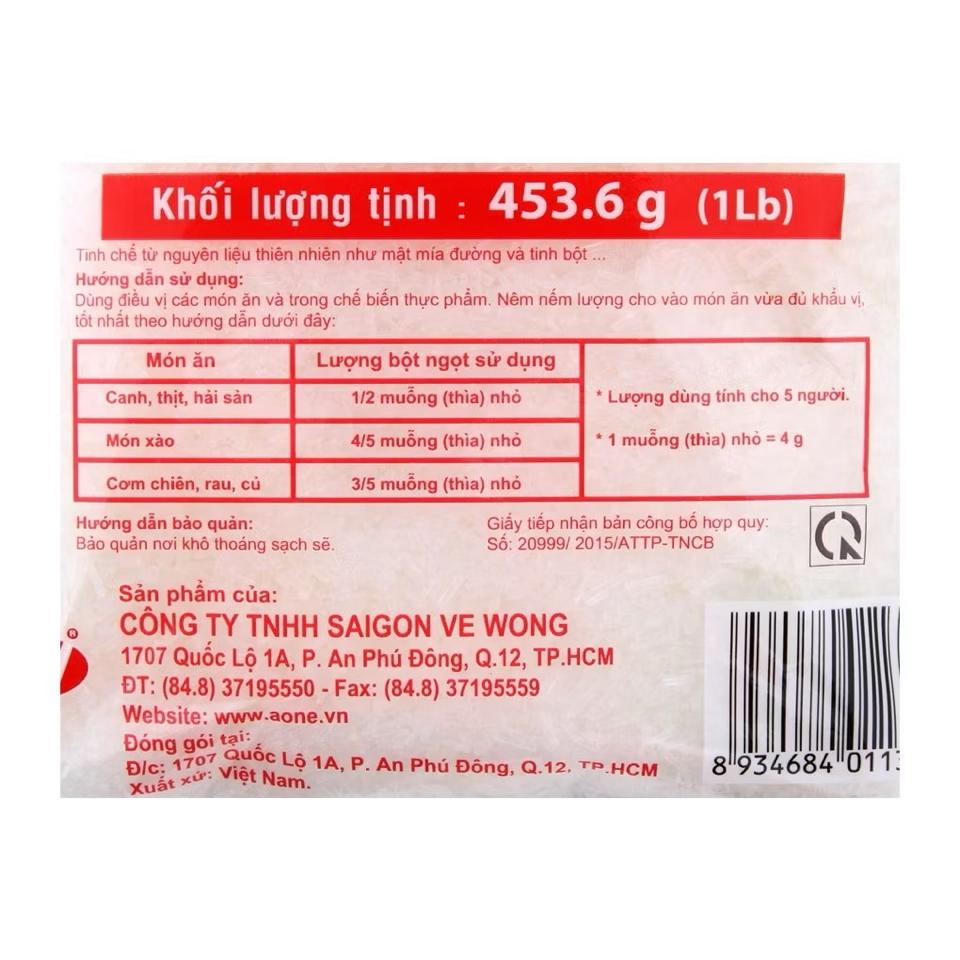 Bột ngọt A-One 454g -duoc-ban-tai-VHMart