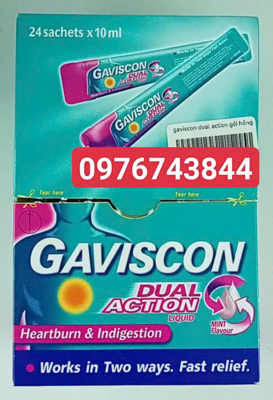 gaviscon dual action gói hồng -duoc-ban-tai-Nhà thuốc Minh Ngọc Hapulico