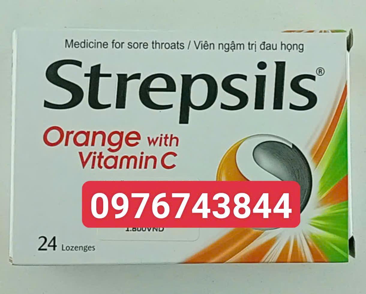 strepsil orange with vitaminC -duoc-ban-tai-Nhà thuốc Minh Ngọc Hapulico