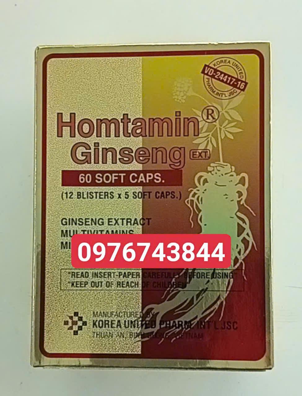 HOMTAMIN ginseng ngoại -duoc-ban-tai-Nhà thuốc Minh Ngọc Hapulico