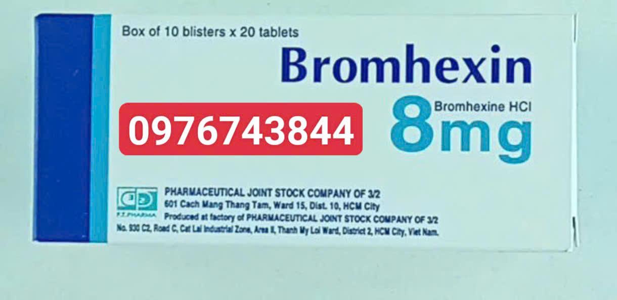 Bromhexim 8mg-duoc-ban-tai-Nhà thuốc Minh Ngọc Hapulico