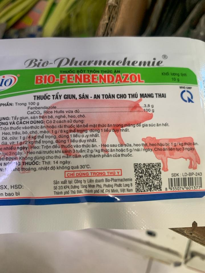 Fenbendazol 10g bio-duoc-ban-tai-Cửa hàng thuốc thú y kim liên 3