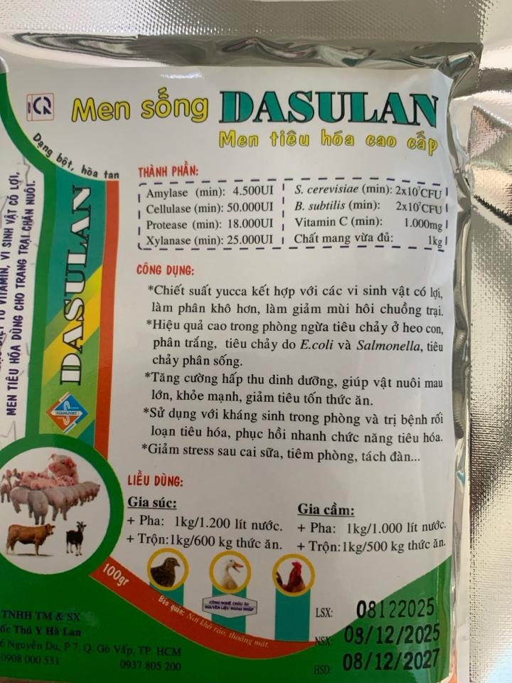 Men sống Dasulan 100g-duoc-ban-tai-Cửa hàng thuốc thú y kim liên 3