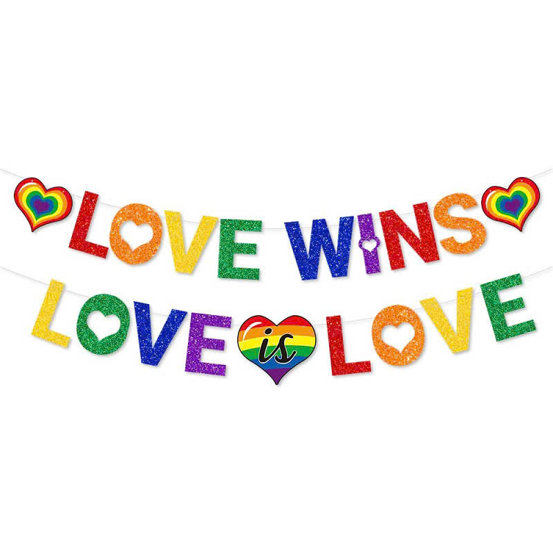 Dây Chữ Trang Trí Cầu Vồng "LOVE WINS - LOVE IS LOVE"-duoc-ban-tai-Lục Sắc