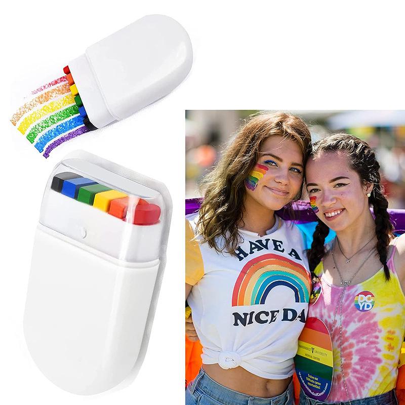 Bút vẽ LGBT dải cầu vồng graffiti trên khuôn mặt
-duoc-ban-tai-Lục Sắc