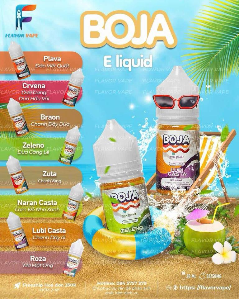 Boja 50nic lạnh ít ngọt ít-duoc-ban-tai-X Vape House