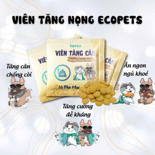 VIÊN TĂNG CÂN ECOPET ( GÓI 10 VIÊN)-duoc-ban-tai-CLOUDY PET SHOP
