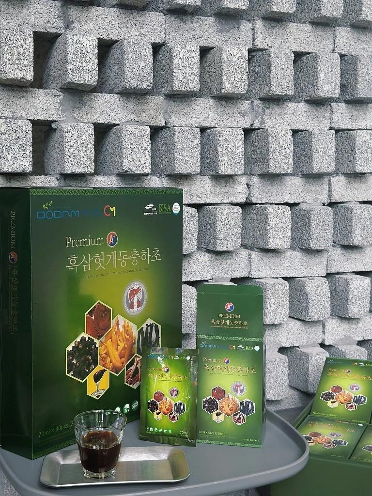 Bổ Gan Giải Rượu Hắc Sâm Đông Trùng Hạ Thảo Premium A+ Dodampos CM (70ml*30 gói)-duoc-ban-tai-Kangnam mart