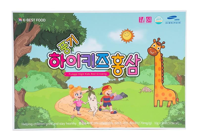 Nước Hồng Sâm Trẻ Em High Kids Punggi (10ml*30 stick)-duoc-ban-tai-Kangnam mart