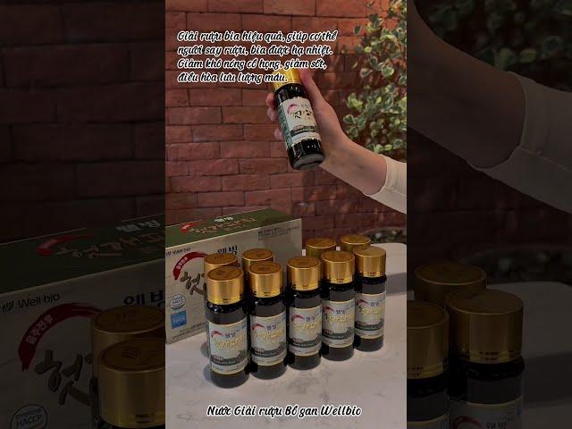 NƯỚC GIẢI RƯỢU BỔ GAN WELLBIO HÀN QUỐC (100ml*10 chai)-duoc-ban-tai-Kangnam mart