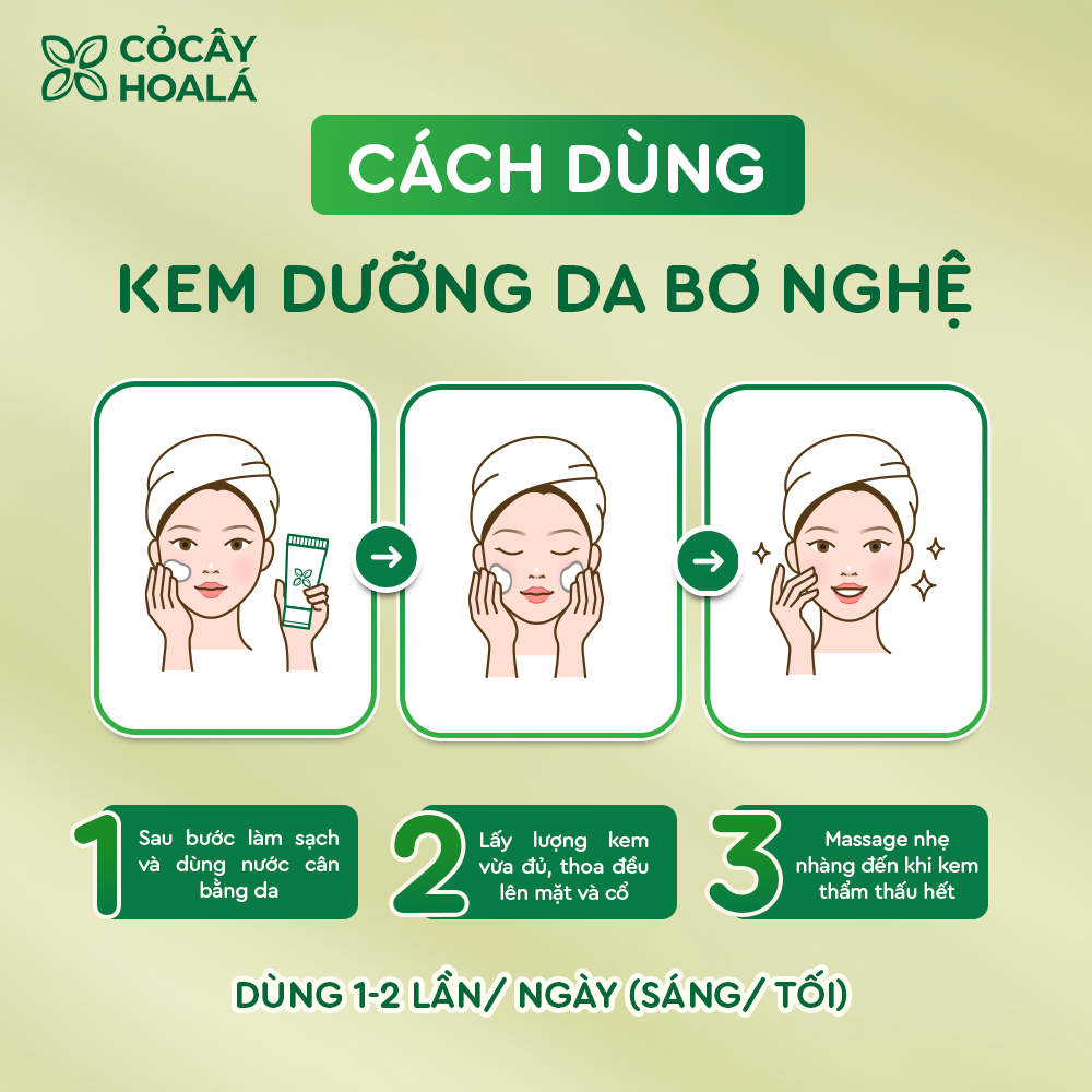 Kem Dưỡng Da Bơ Nghệ Cỏ Cây Hoa Lá 50g Cấp Ẩm Sâu, Phục Hồi Da Sáng Mịn-duoc-ban-tai-Yến nhà Loan - Yến sào Sea Nest Khánh Hoà