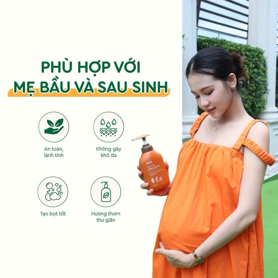 Sữa tắm Gừng Nghệ 500gr CCHL-duoc-ban-tai-Yến nhà Loan - Yến sào Sea Nest Khánh Hoà