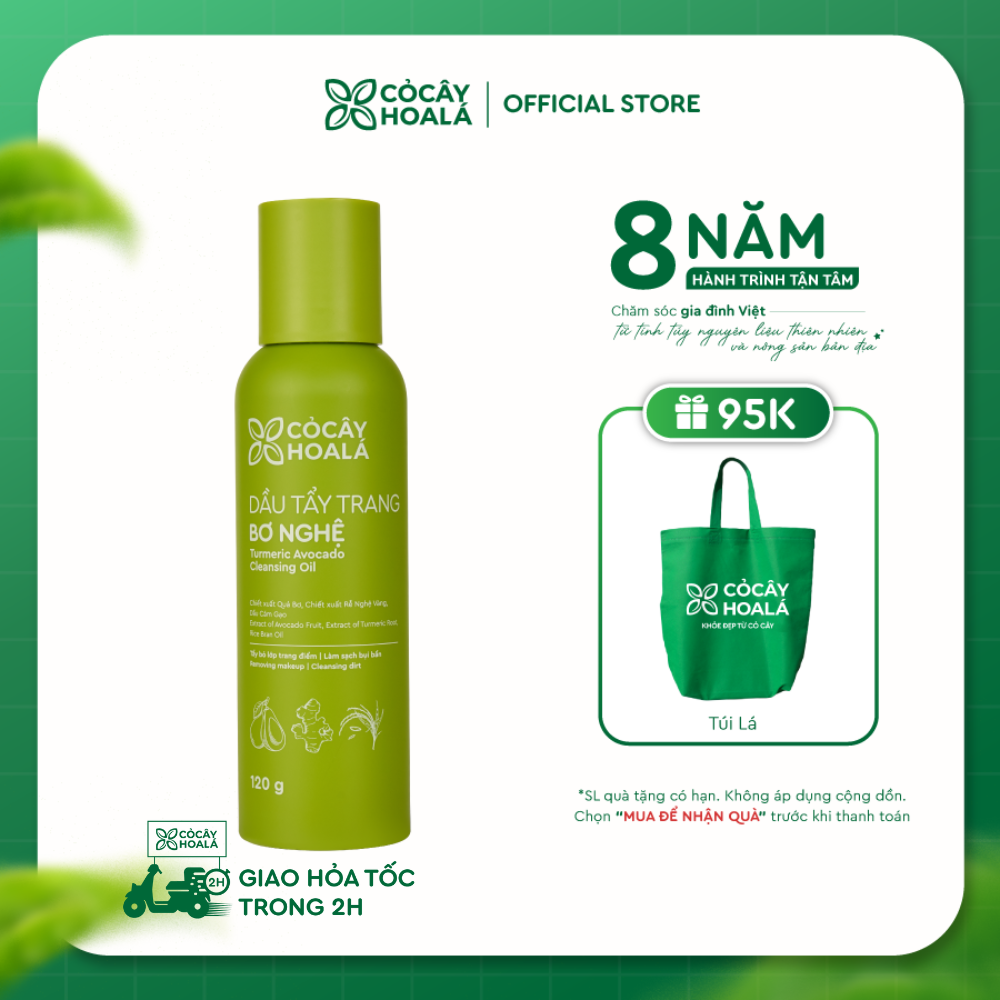 Dầu Tẩy Trang Bơ Nghệ Cỏ Cây Hoa Lá 120ml-duoc-ban-tai-Yến nhà Loan - Yến sào Sea Nest Khánh Hoà