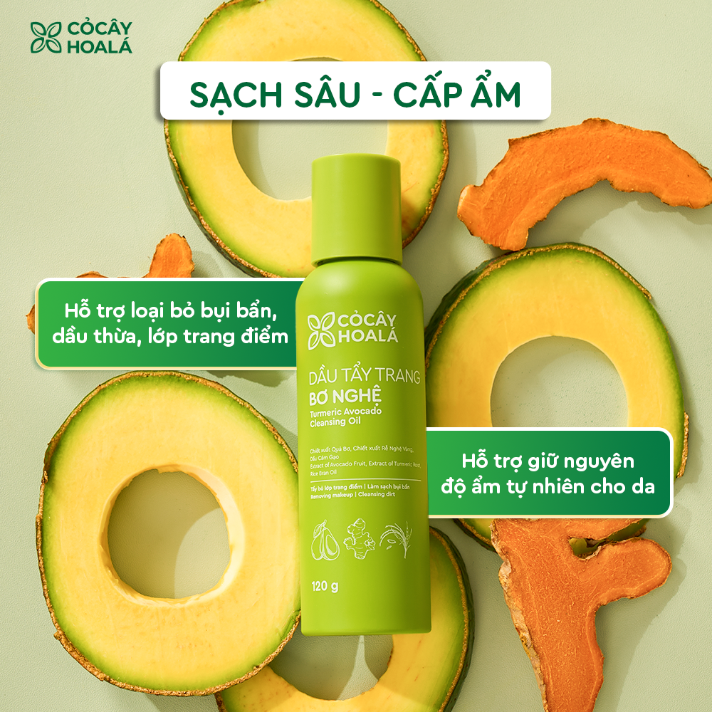 Dầu Tẩy Trang Bơ Nghệ Cỏ Cây Hoa Lá 120ml-duoc-ban-tai-Yến nhà Loan - Yến sào Sea Nest Khánh Hoà
