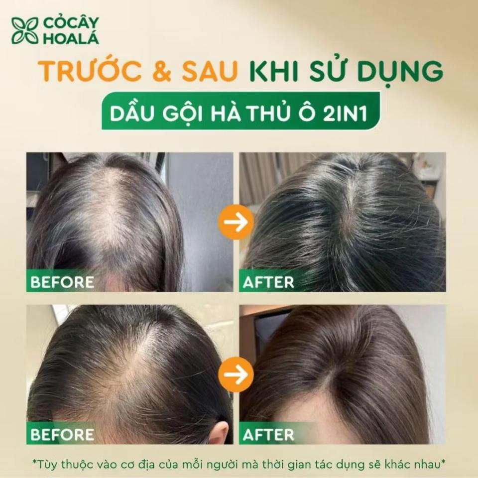 Dầu Gội Thảo Dược Hà Thủ Ô 2IN1 Cỏ Cây Hoa Lá 450G-duoc-ban-tai-Yến nhà Loan - Yến sào Sea Nest Khánh Hoà