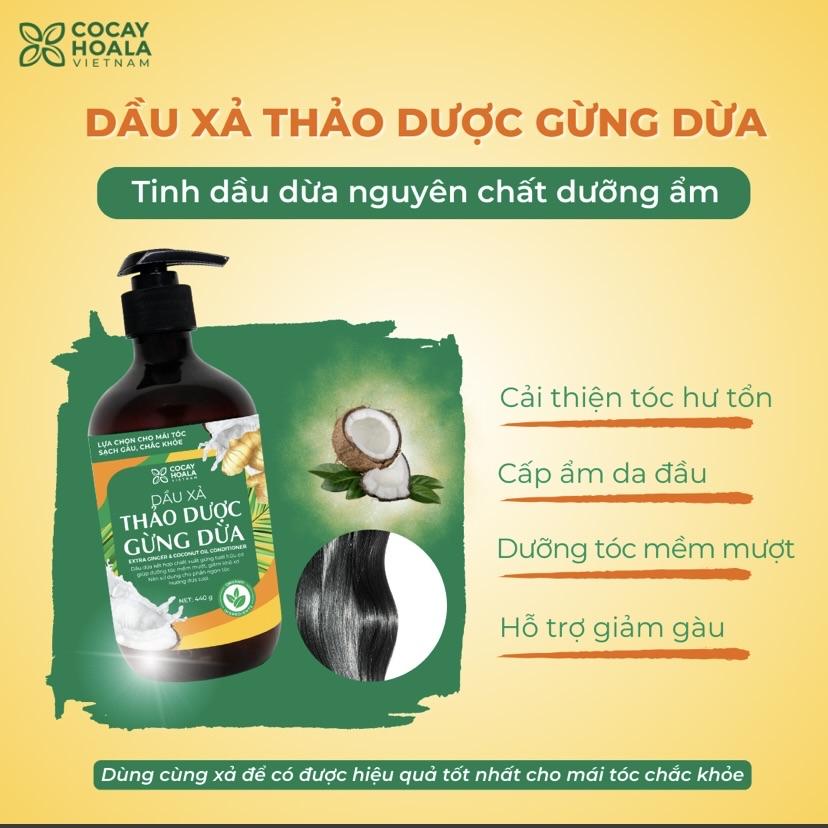 Dầu gội xả Gừng Dừa Cocayhoala-duoc-ban-tai-Yến nhà Loan - Yến sào Sea Nest Khánh Hoà