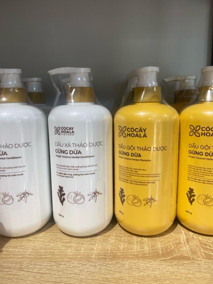 Dầu gội xả Gừng Dừa Cocayhoala 650gr-duoc-ban-tai-Yến nhà Loan - Yến sào Sea Nest Khánh Hoà