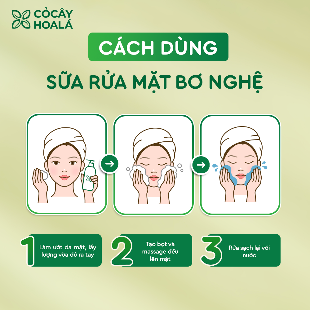 Sữa Rửa Mặt Bơ Nghệ Cỏ Cây Hoa Lá 120g CẤP ẨM SÂU, PHỤC HỒI DA SÁNG MỊN-duoc-ban-tai-Yến nhà Loan - Yến sào Sea Nest Khánh Hoà