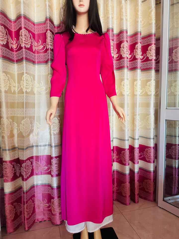 1áo vải thái Tuấn co giãn nhẹ -duoc-ban-tai-Áo dài Mỹ Hòa