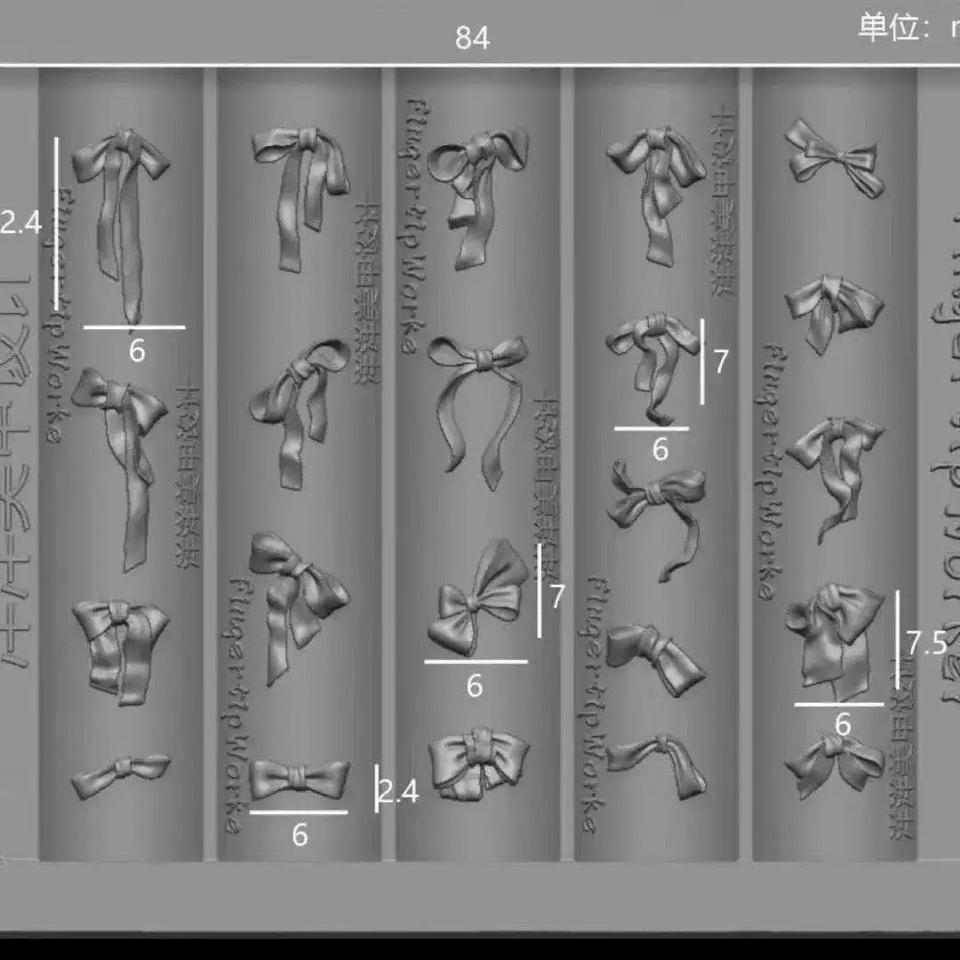 khuôn nơ duy băng -duoc-ban-tai-Shop nail nhường sênh