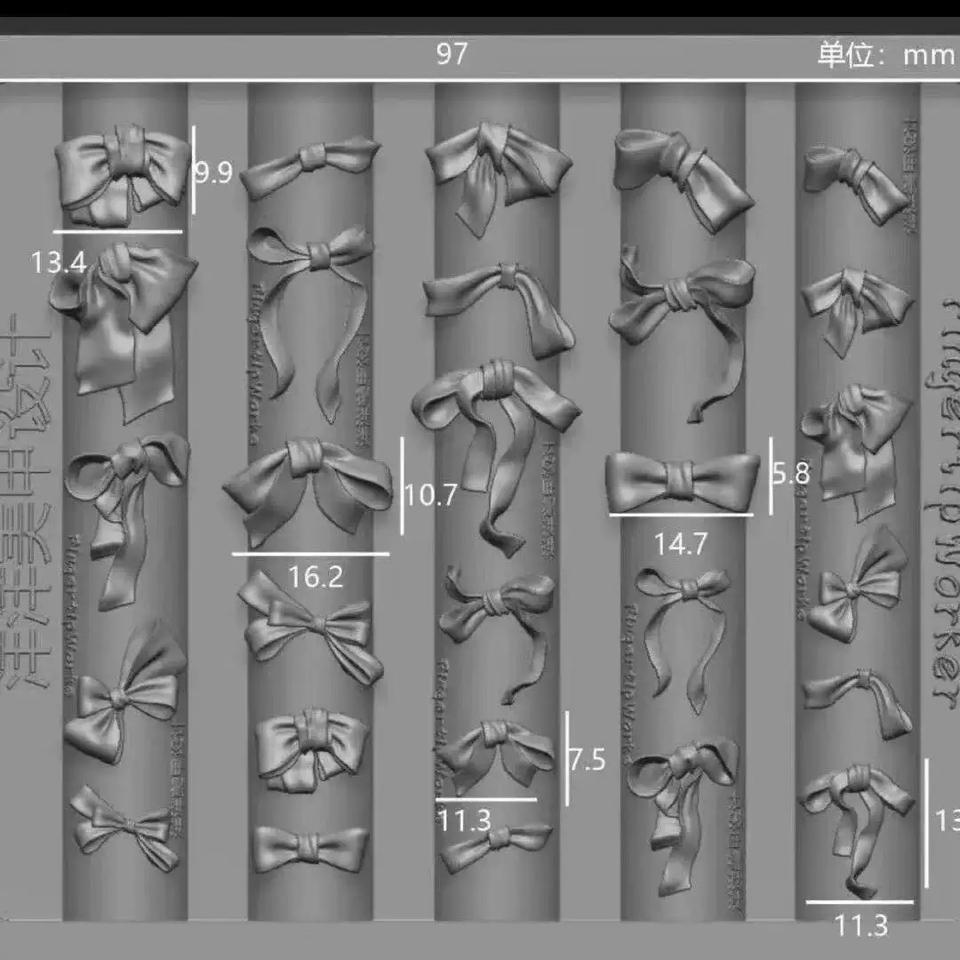 khuôn nơ duy băng -duoc-ban-tai-Shop nail nhường sênh