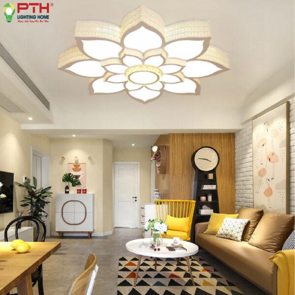Đèn Mâm Ốp Trần Pha Lê Đẹp MO – 9009-duoc-ban-tai-Trang trí nội thất Kim Dung