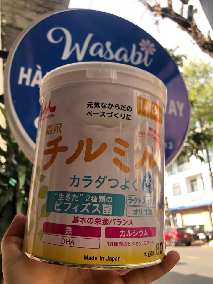 Sữa Morinaga 1-3-duoc-ban-tai-Wasabi hàng Nhật chính hãng