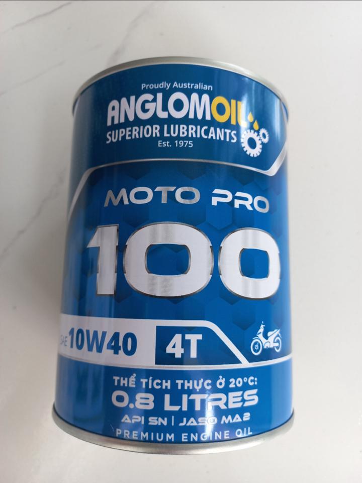 Anglom-Oil Pro 100 10w40 SN/MA2 0.8L-duoc-ban-tai-24/7 CARE