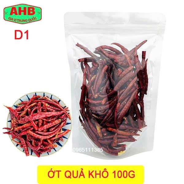 Ớt quả khô 100g-duoc-ban-tai-Gia Vị Trung Quốc AHB