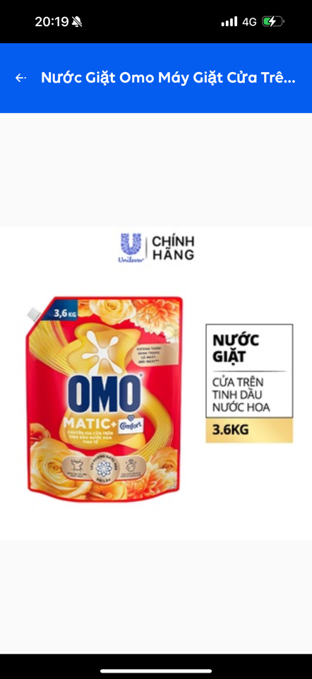 64346853-Omo NG MG cửa trên tinh dầu nước hoa tinh tế 3,6kg/4túi-duoc-ban-tai-Thanh Unilever 1