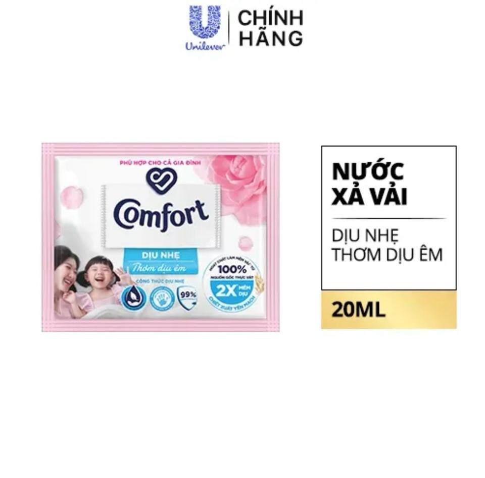 62739132-Comfort 1lx dịu nhẹ thơm dịu êm 20ml/10gói/30dây-duoc-ban-tai-Thanh Unilever 1