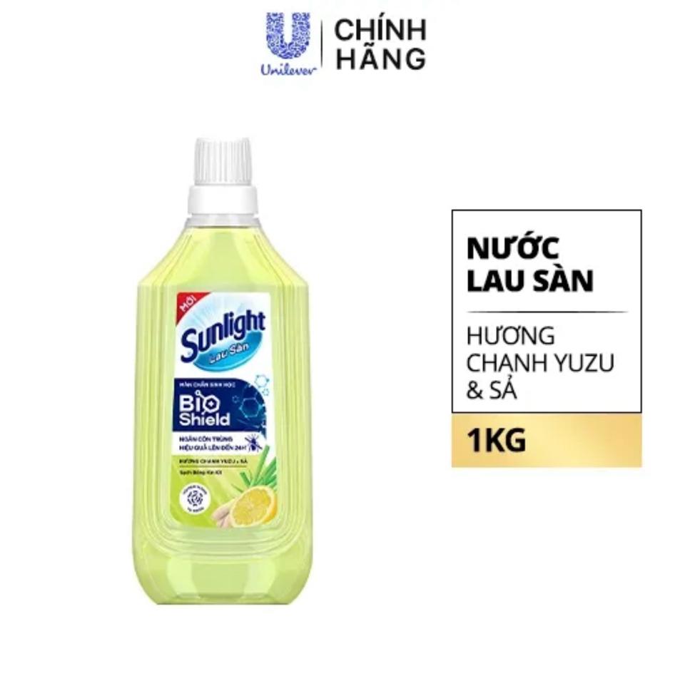 69704319-Sunlight nls Bioshield hương chanh Yusu &sả 1kg/12chai -duoc-ban-tai-Thanh Unilever 1