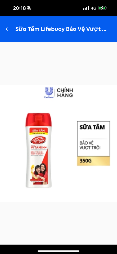 64329524-Lifebuoy st bảo vệ vượt trội 350g/24chai-duoc-ban-tai-Bé Chân 😘😘😘