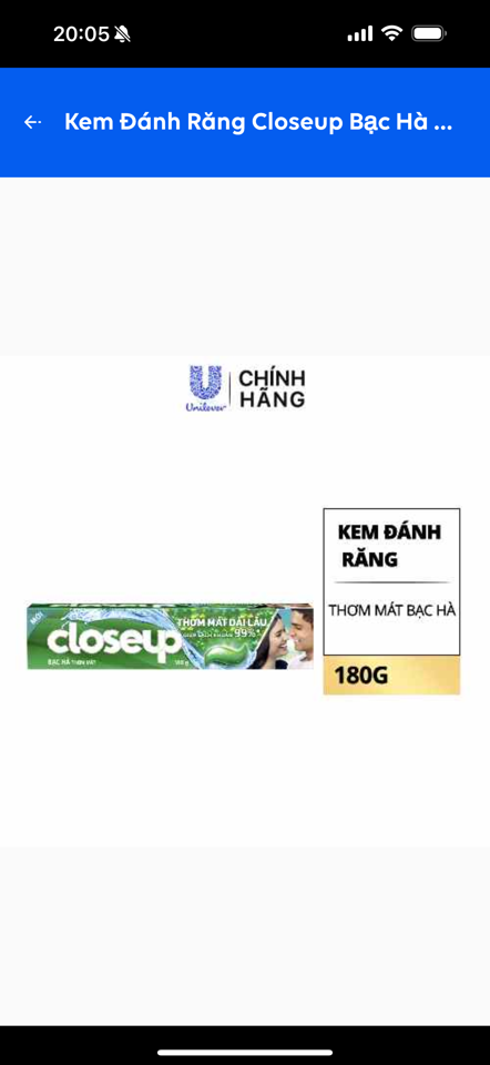 662758282-Closeup thơm mát bạc hà 180g/36cây/thùng -duoc-ban-tai-Thanh Unilever 1