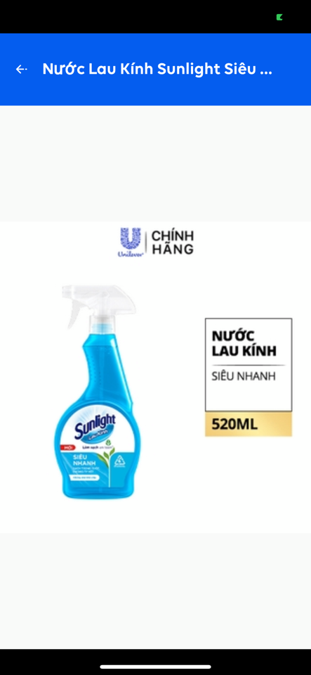 62674330-Sunlight nước lau kính siêu nhanh 520ml/12chai-duoc-ban-tai-Thanh Unilever 1