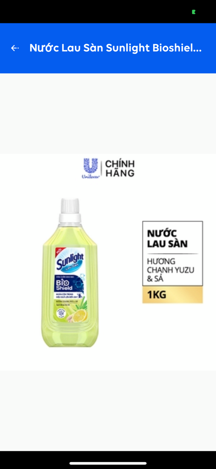 69704319-Sunlight nls Bioshield hương chanh Yusu &sả 1kg/12chai -duoc-ban-tai-Thanh Unilever 1