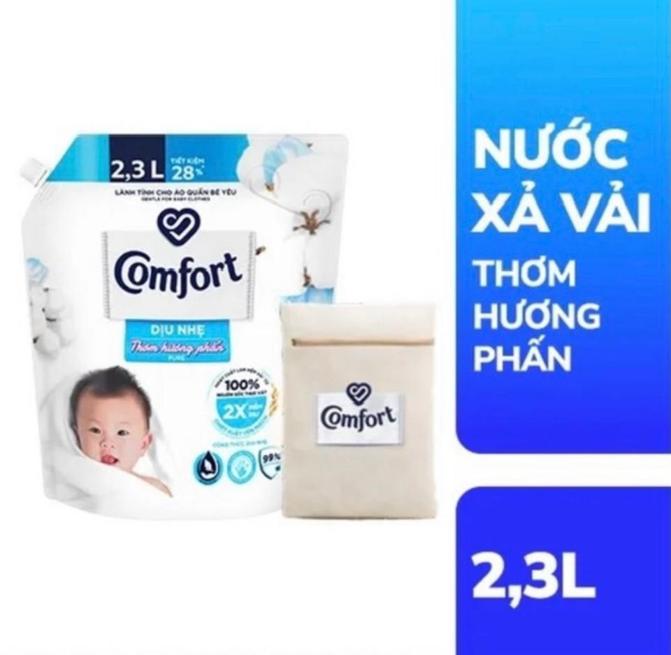 64341344-Comfort NX mềm vãi dịu nhẹ thơm hương phấn 2,3l/4túi Sao chép-duoc-ban-tai-Bé Chân 😘😘😘